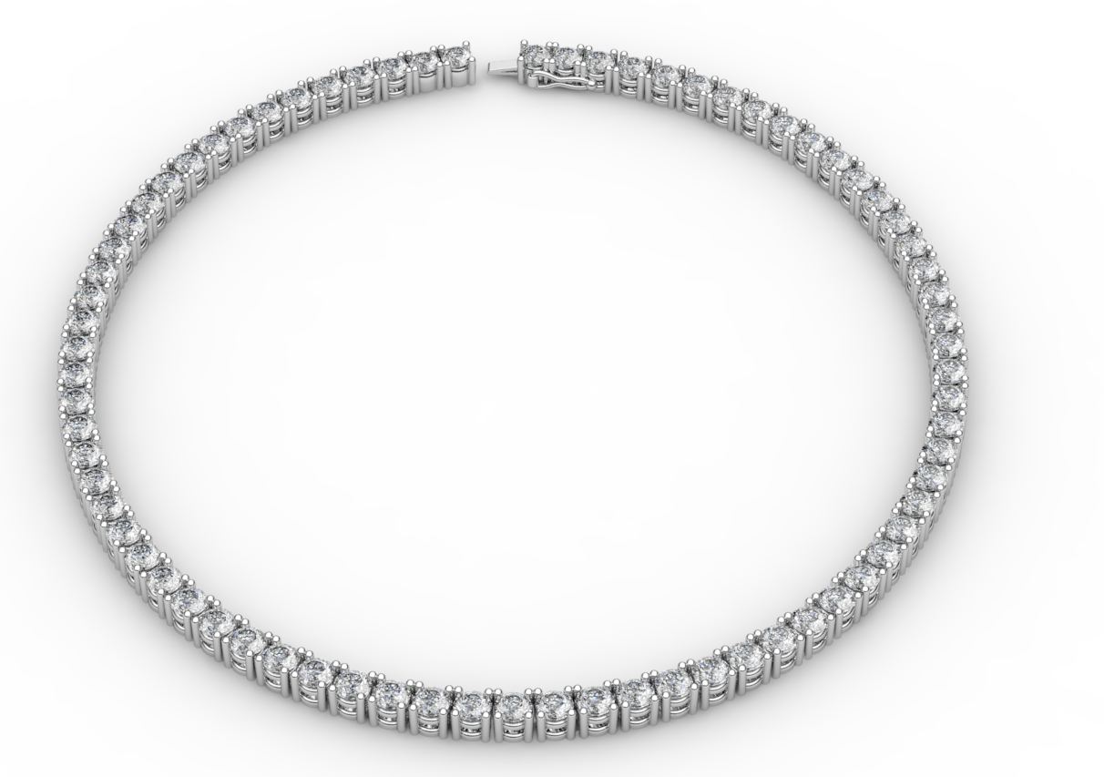Configured diamond necklace